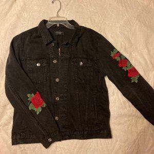 Men's black jean jacket